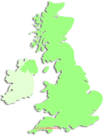 uk map showing location of goonhavern